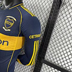 2025-26 Boca Home Long Sleeve Jersey - Player Edition