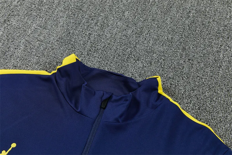 2026-27 Brazil Royal Blue Half-Zip Training Jersey