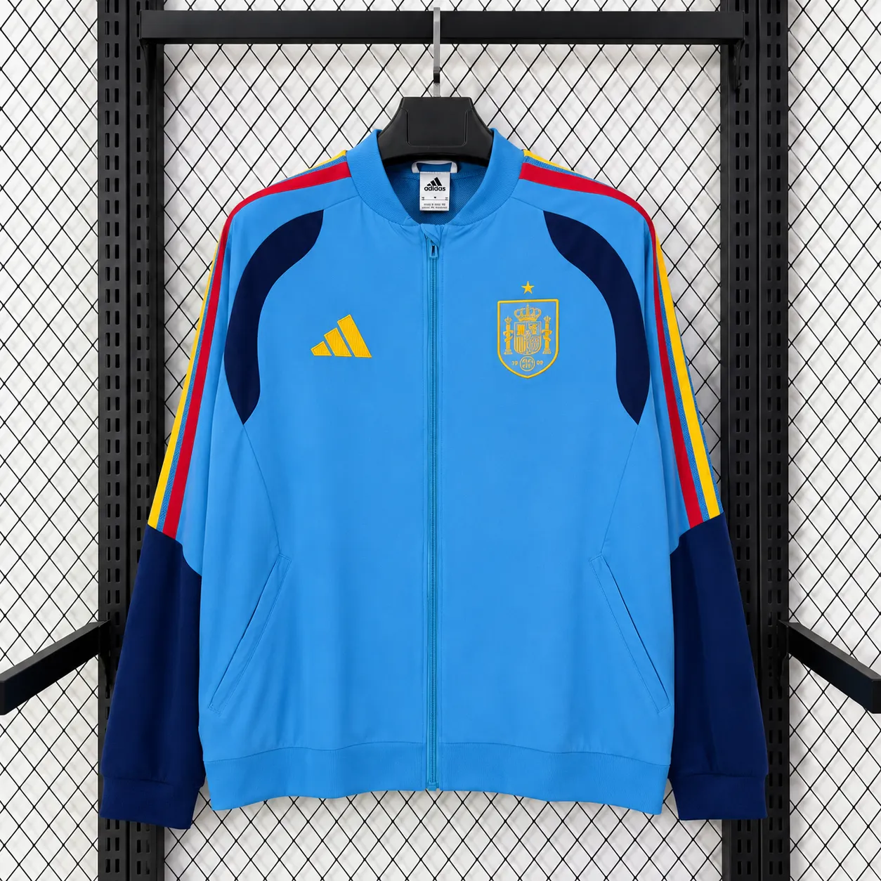 2026-27 Spain Sky Blue Waterproof Windbreaker