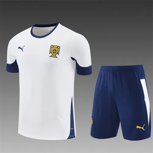 2025-26 Portugal White Short Sleeve Training Jersey