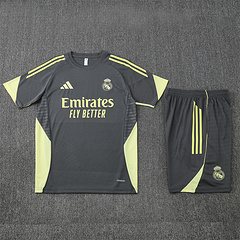 2025-26 Real Madrid dark grey short-sleeved training jersey