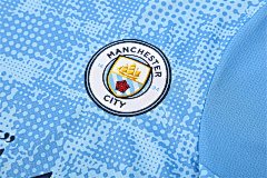 2025-26 Manchester City light blue short-sleeved training jersey
