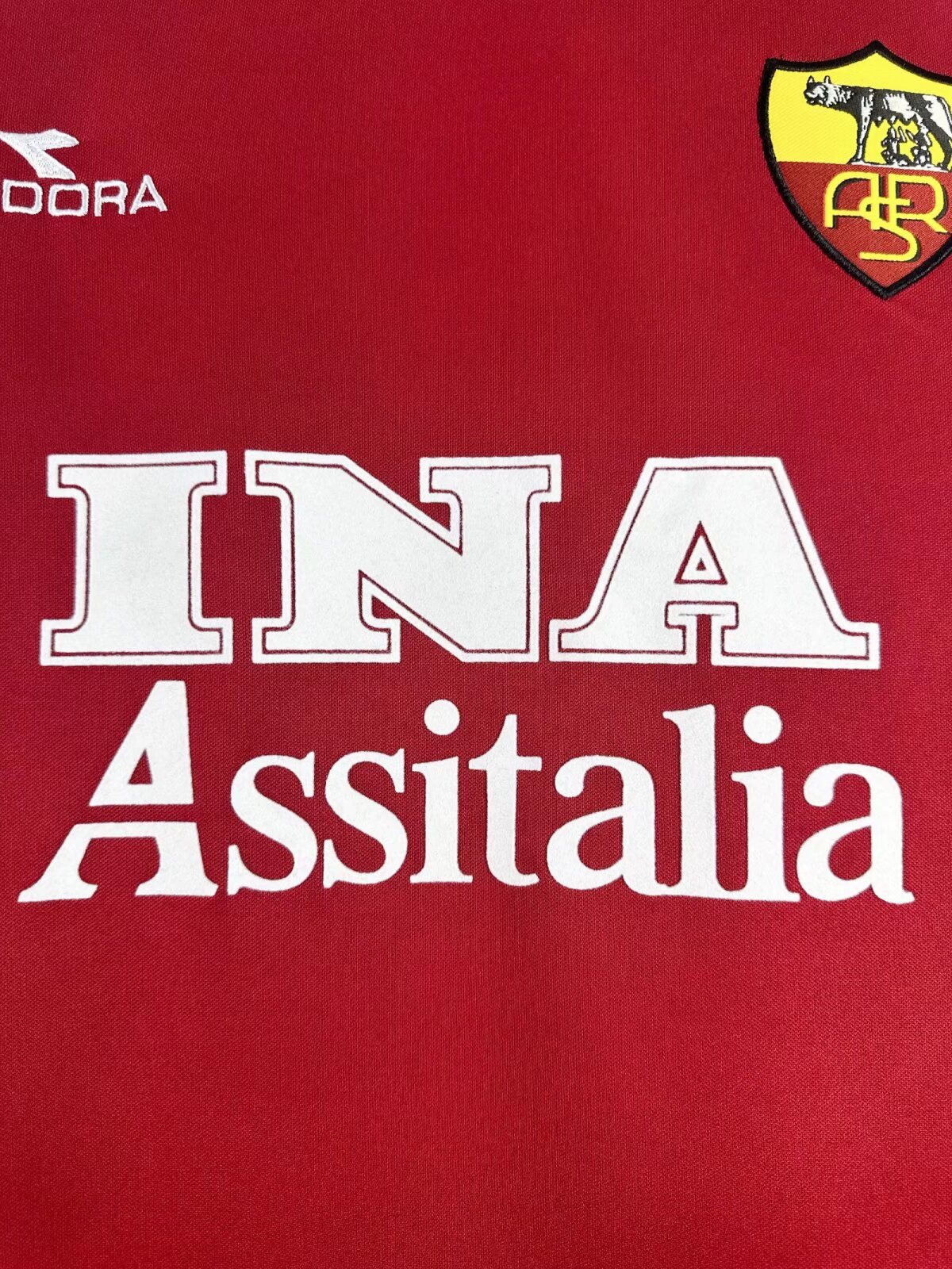 1998-99 Roma Home Long Sleeve Retro Jersey