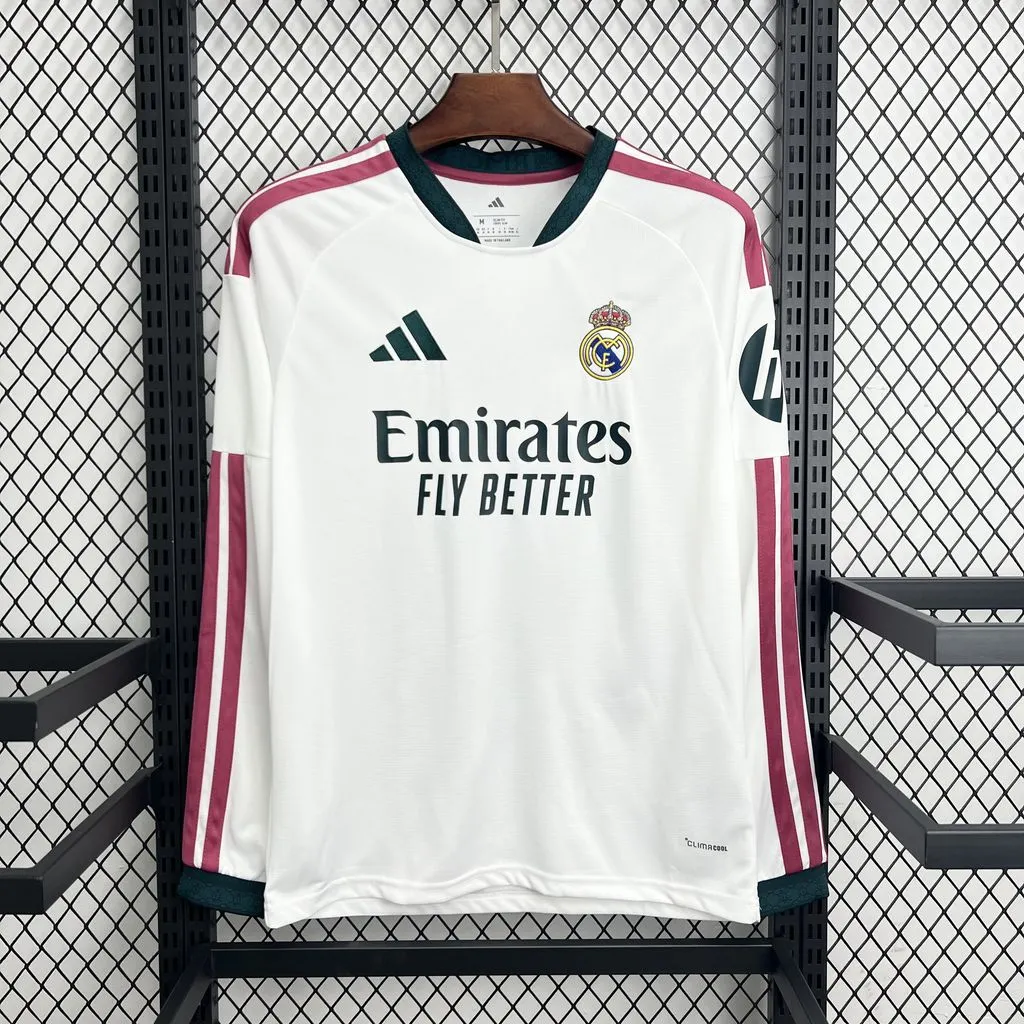 2026-27 Real Madrid Home Long-Sleeve Jersey - Fan Edition