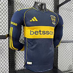 2025-26 Boca Home Long Sleeve Jersey - Player Edition