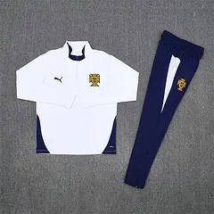 2025-26 Portugal White Half-Pull Training Jersey