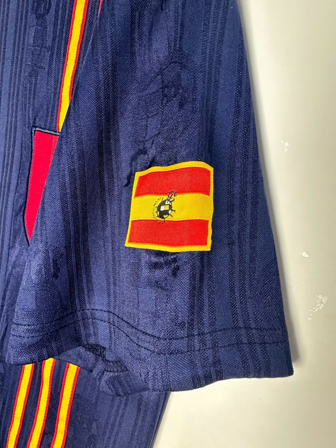 1996 Spain Away Jacquard Retro Jersey