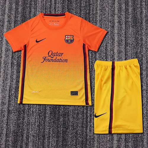 2012-13 Barcelona Away Retro Jersey - Kids