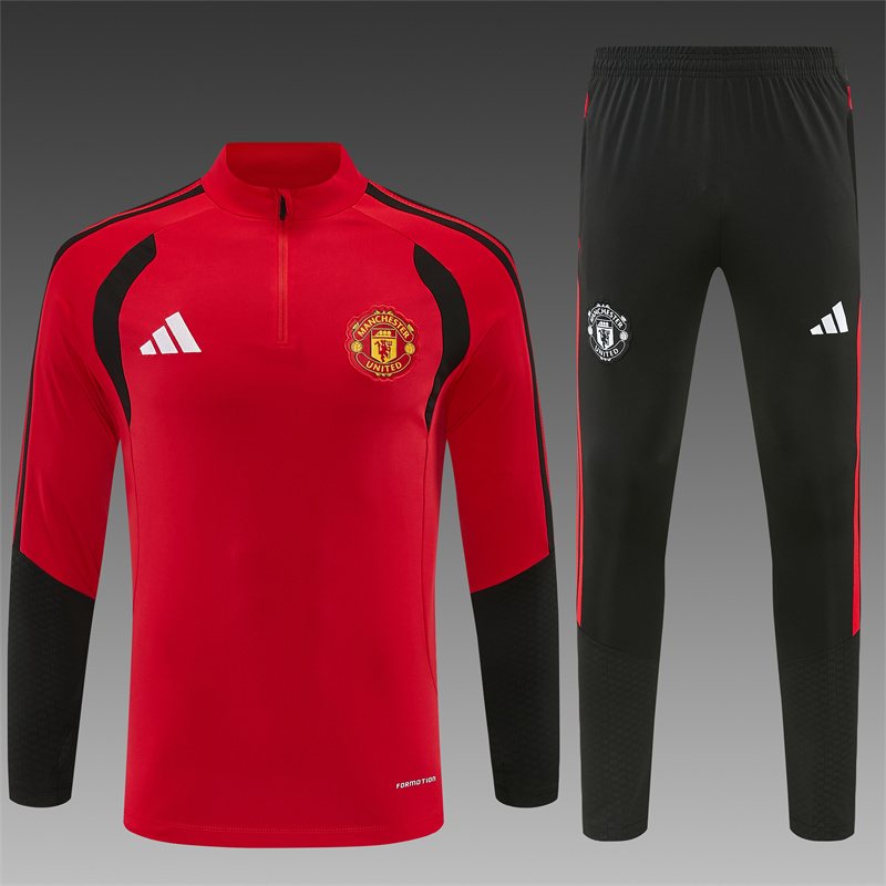 2026-27 Manchester United Red Half-Zip Training Jersey