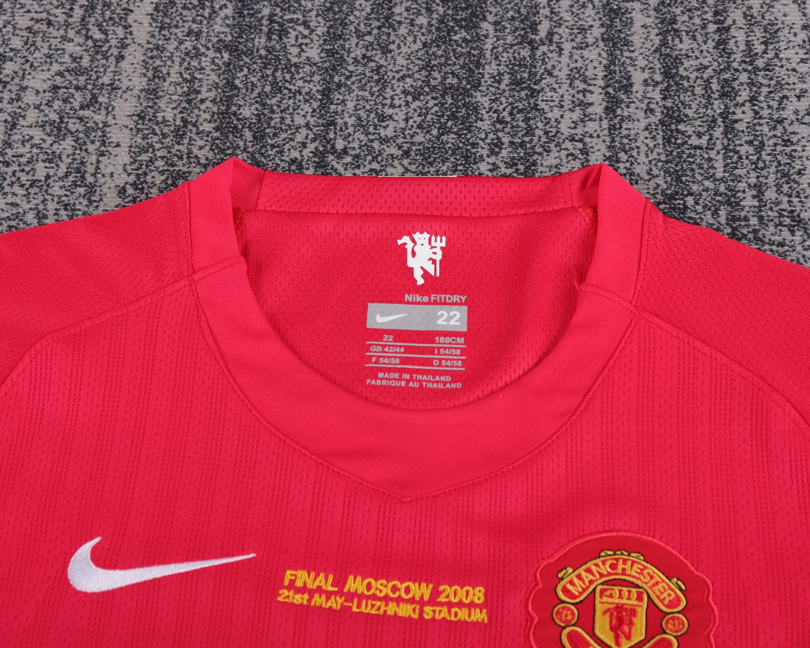 2007-08 Manchester United Home Champions League Edition Retro Shirt - Kids Size