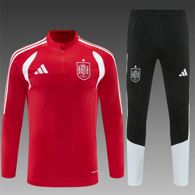 2026-27 Spain Red Half-Zip Training Jersey
