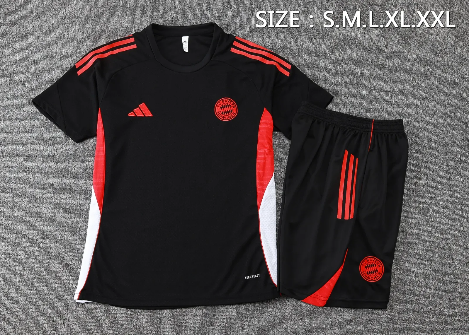 2025-26 season Bayern Munich black short-sleeved training kit