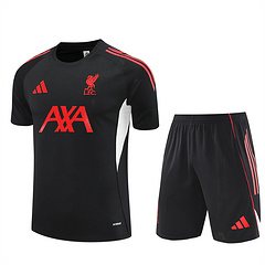 2025-26 Liverpool FC Black Short Sleeve Training Shirt