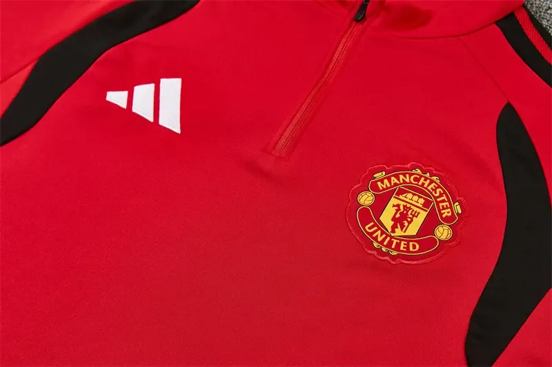 2026-27 Manchester United Red Half-Zip Training Jersey