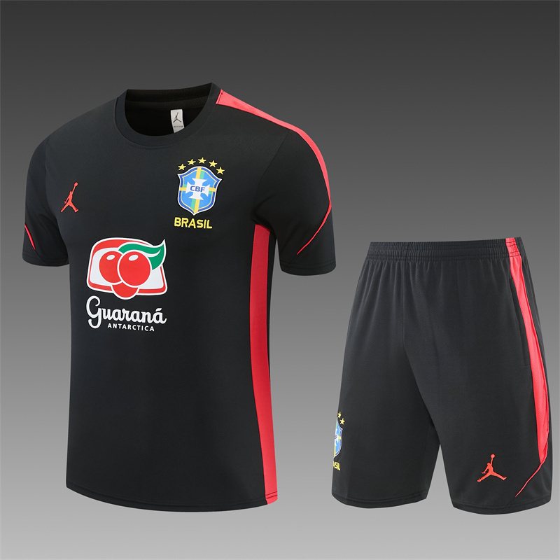 2026-27 Brazil Black Short-Sleeve Training Jersey