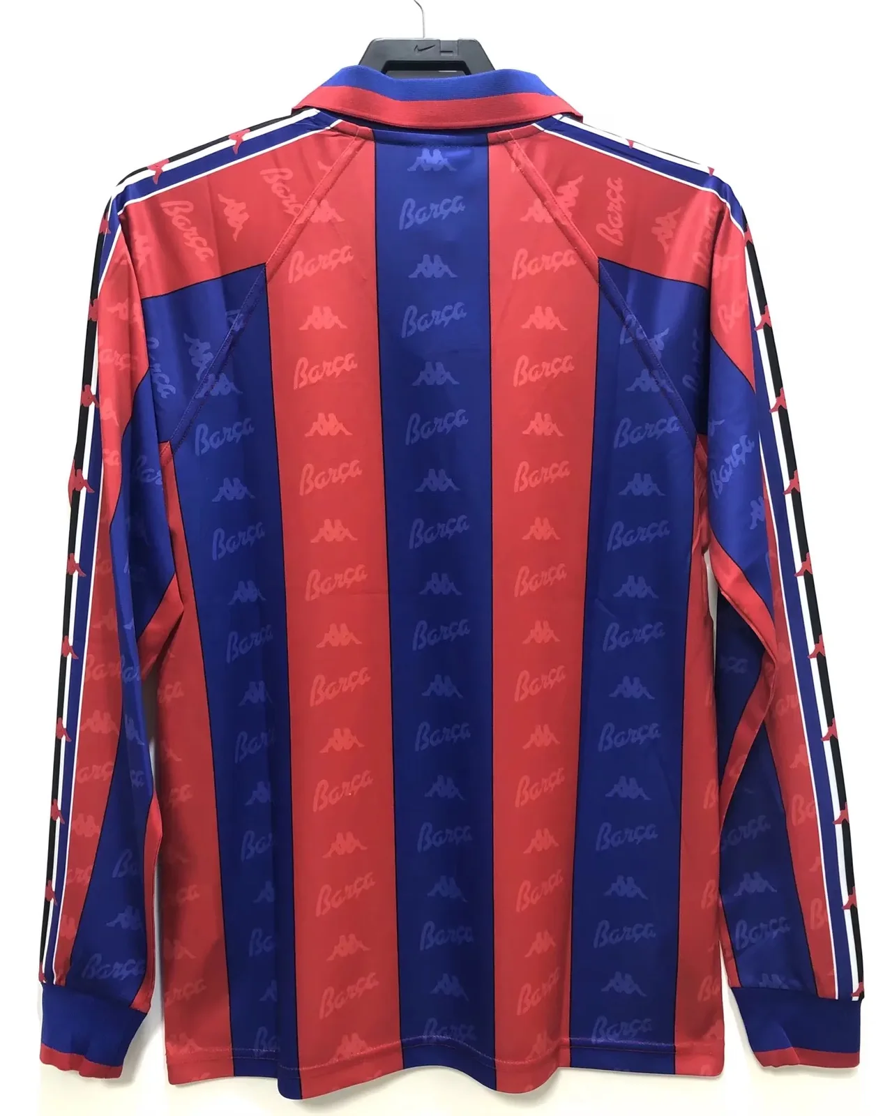 1996-97 Barcelona Home Long Sleeve Retro Jersey