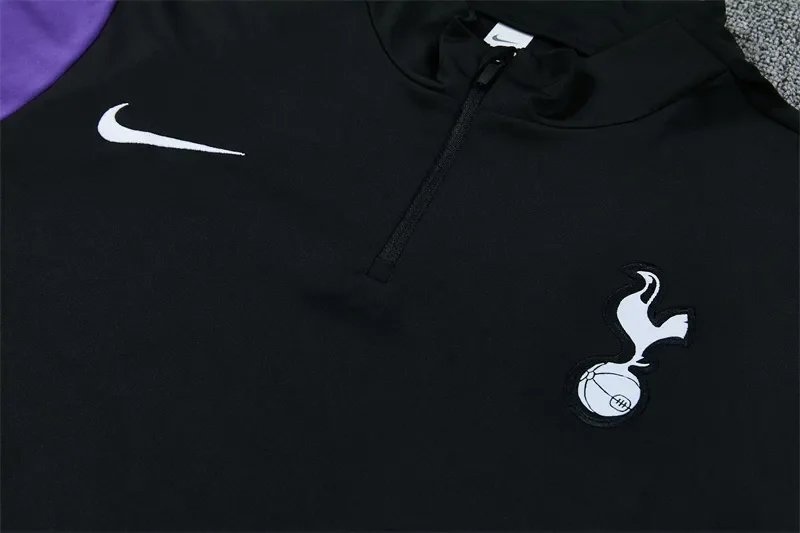 2026-27 Tottenham Hotspur Black Half-Zip Training Kit