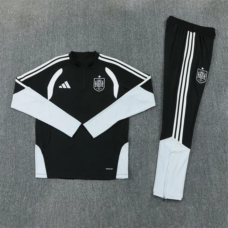 2026-27 Spain Black Half-Zip Training Jersey