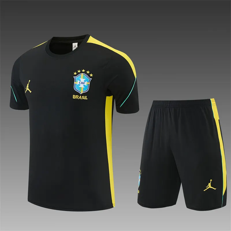 2026-27 Brazil Black Short-Sleeve Training Jersey