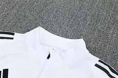 2025-26 Real Madrid White Half-Pull Training Jersey