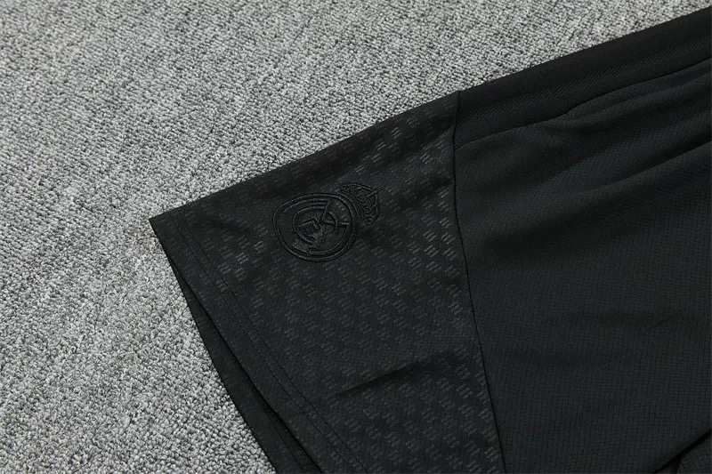2026-27 Real Madrid Black Short-Sleeve Training Jersey