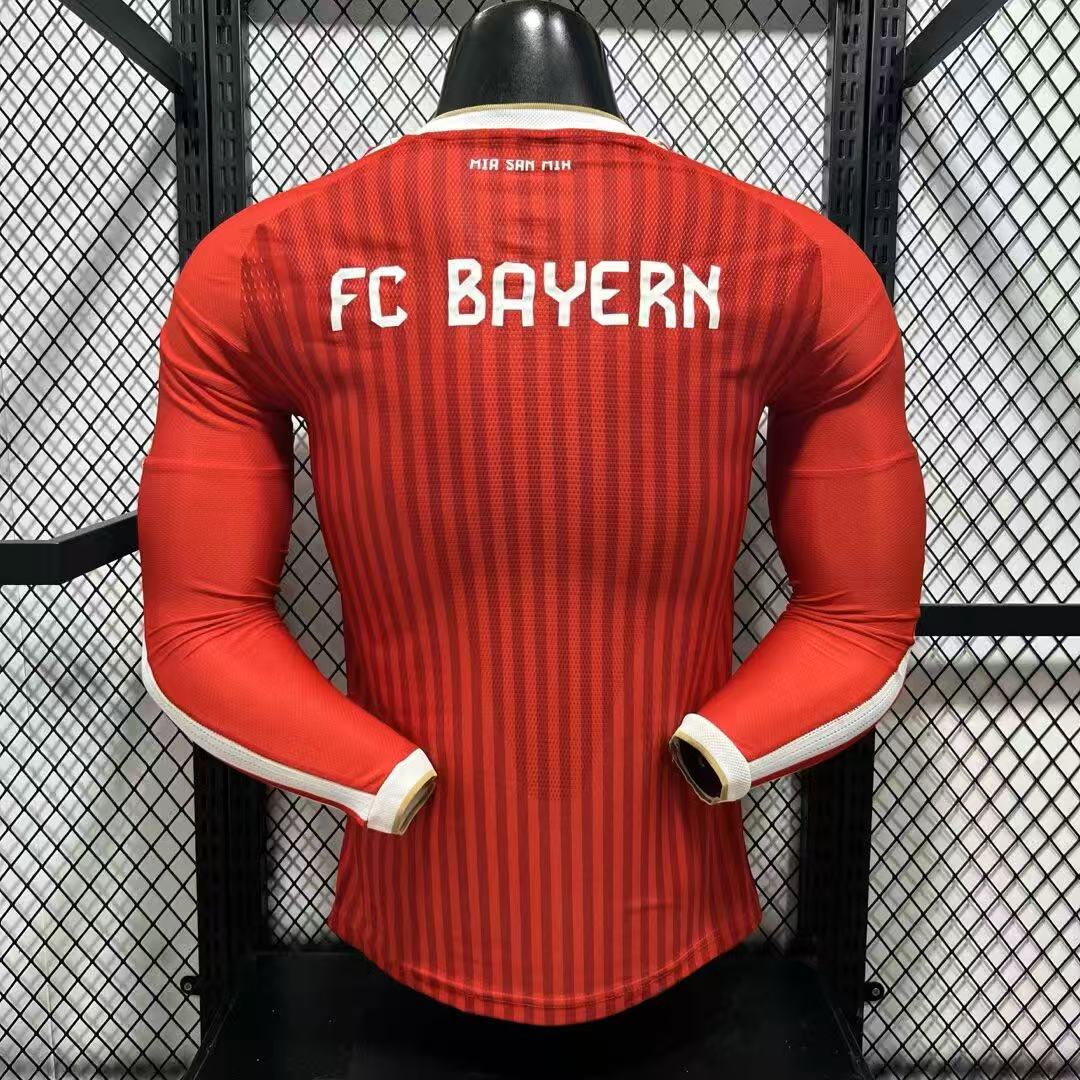 2026-27 Bayern Munich Home Long Sleeve Jersey - Player Edition