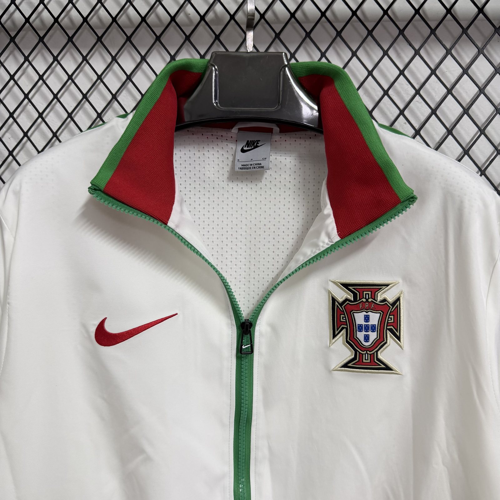 2026-27 Portugal Light White Waterproof Training Windbreaker