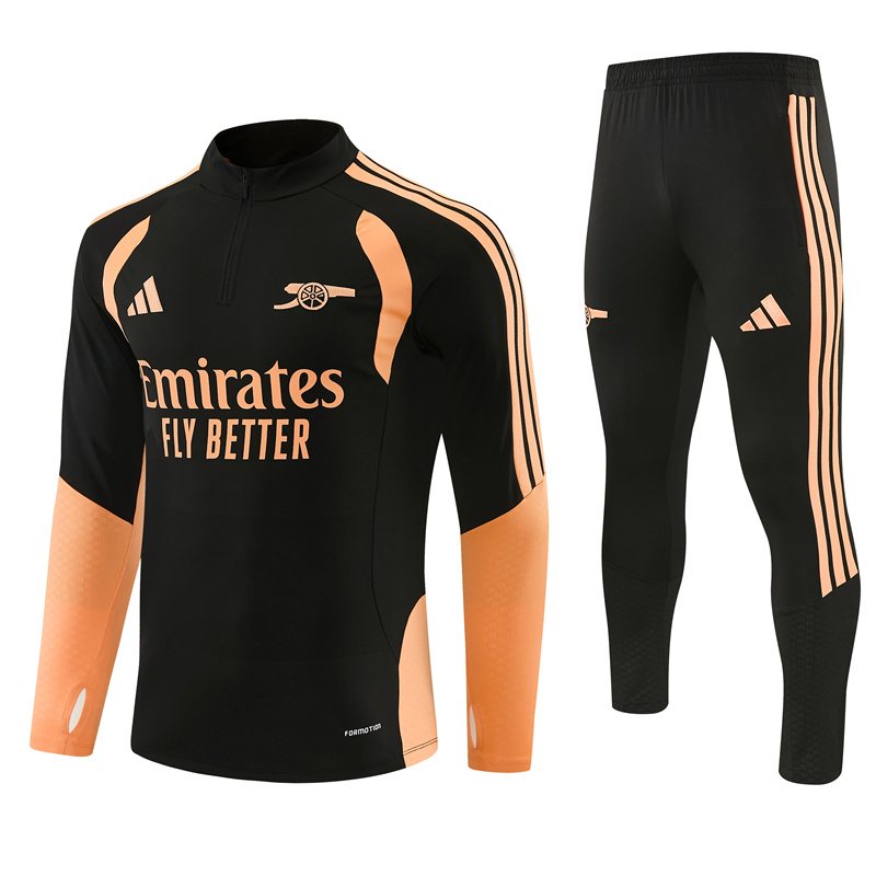 2026-27 Arsenal Black Half-Zip Training Kit