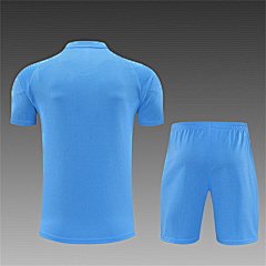 2025-26 Real Madrid light blue short-sleeved training jersey