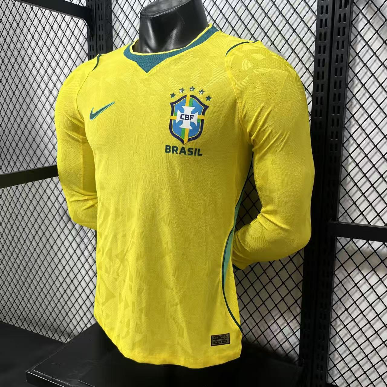 2026-27 Brazil Home Long-Sleeve Jersey - Player Version