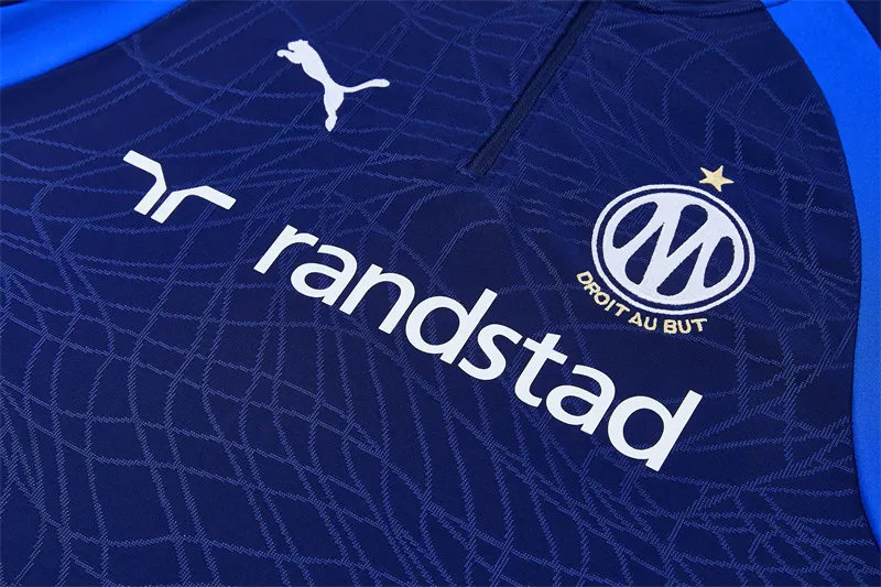 2026-27 Marseille Blue Half-Zip Training Jersey