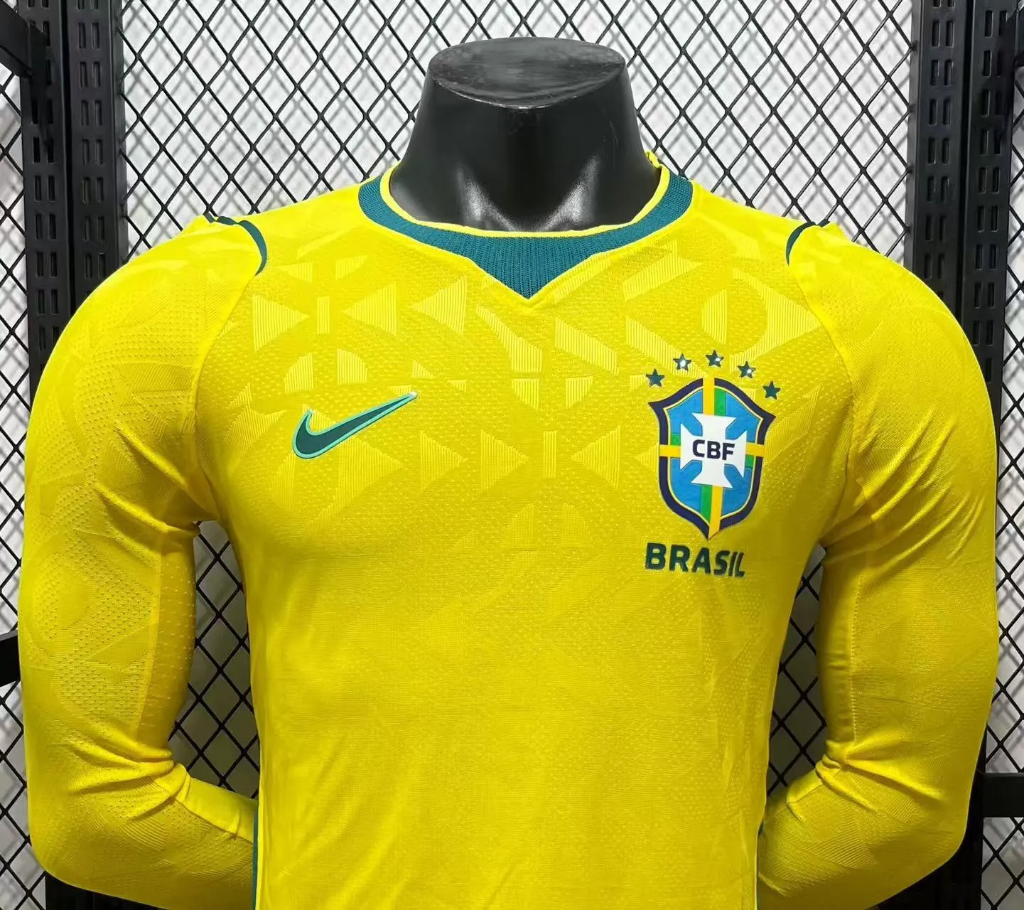 2026-27 Brazil Home Long-Sleeve Jersey - Player Version