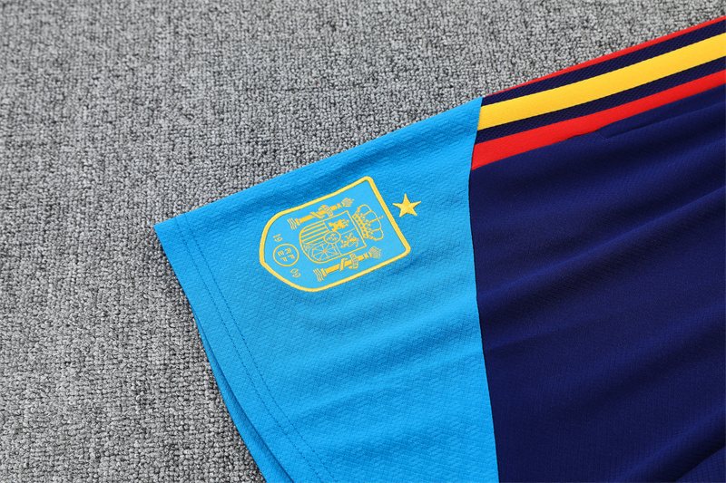 2026-27 Spain Royal Blue Short-Sleeve Training Jersey