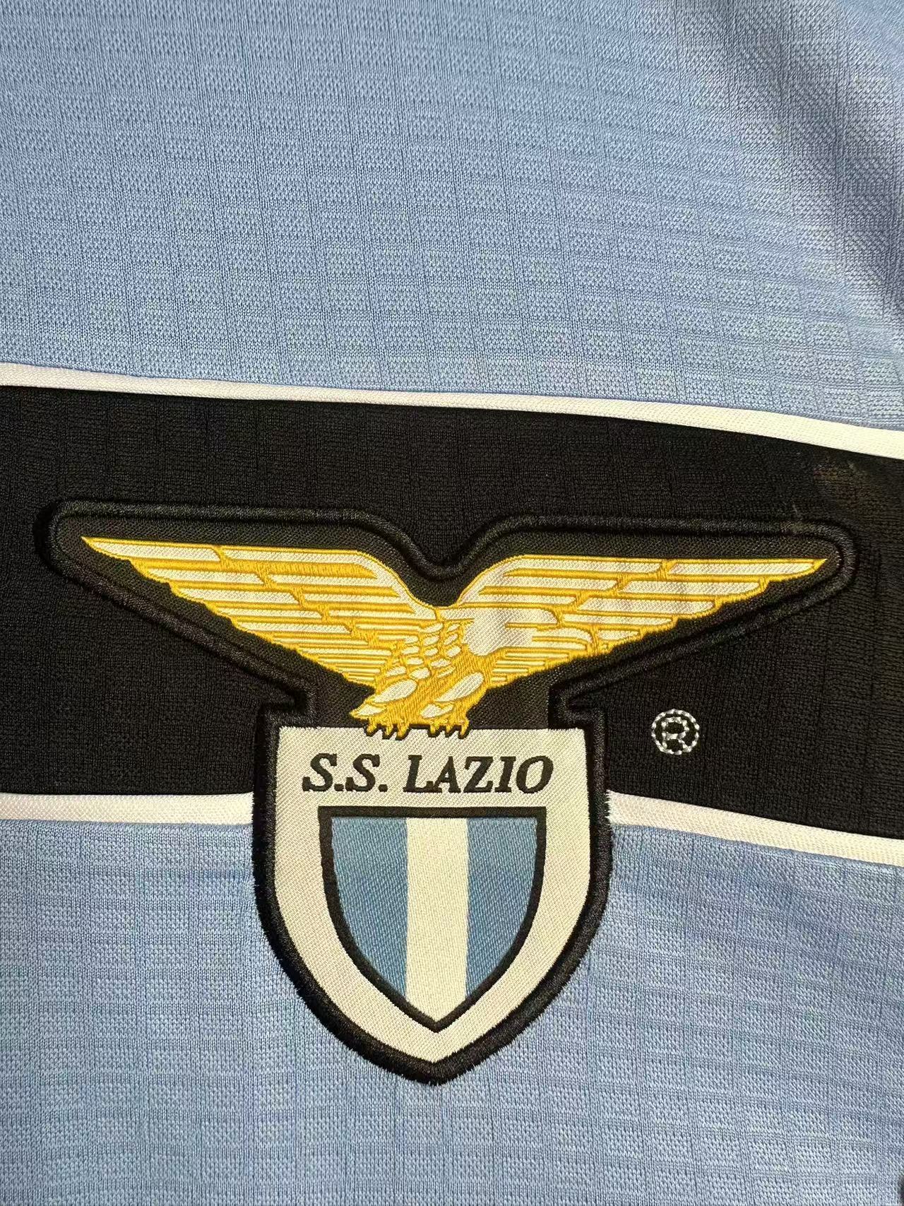 1998-99 Lazio Home Retro Long-Sleeve Jersey