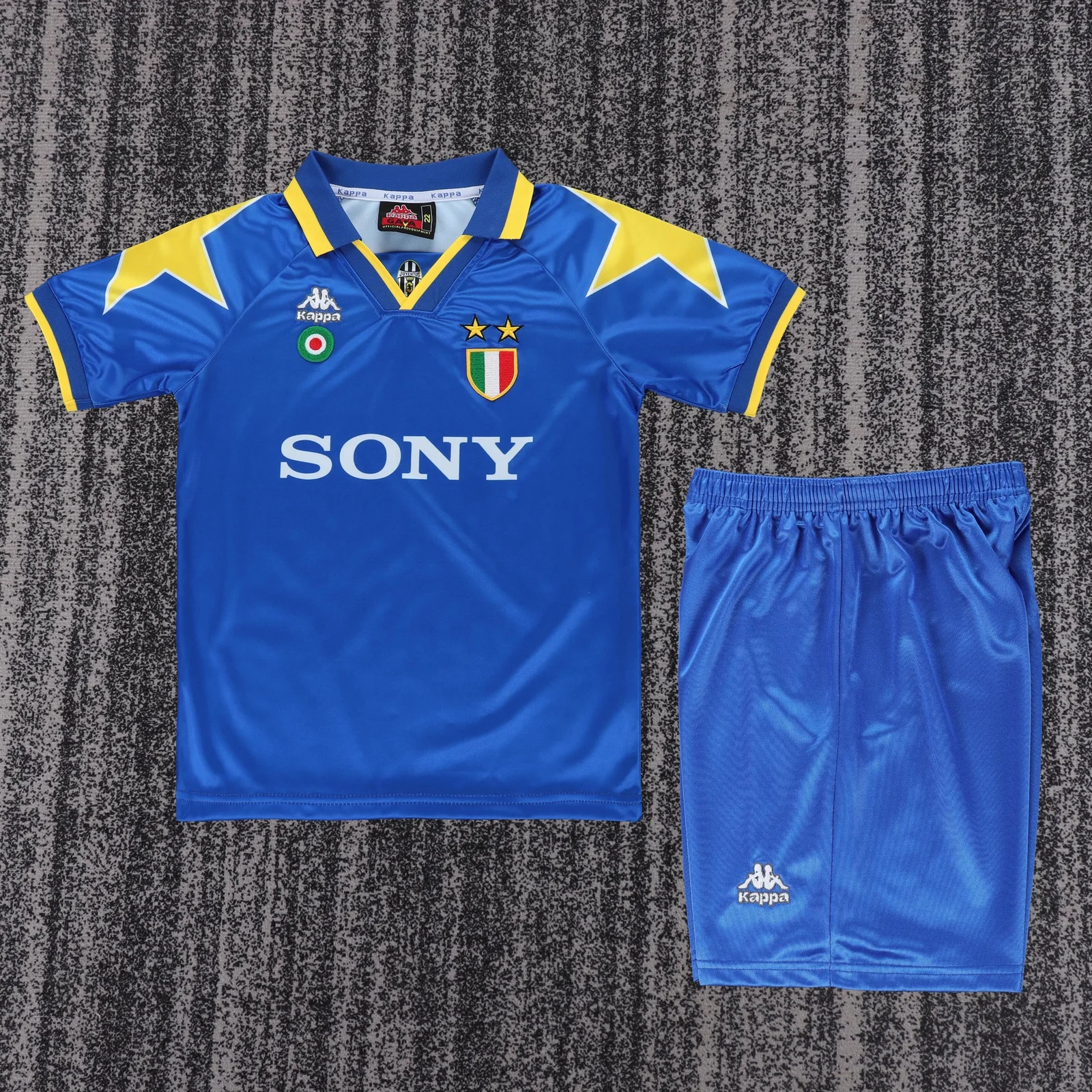 1995-96 Juventus Away Retro Jersey - Children's Size