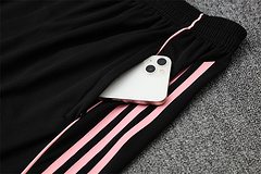 2025-26 Real Madrid black and pink short-sleeved training jersey