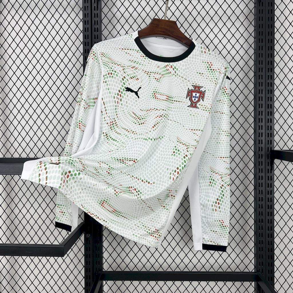 2025-26 Portugal Away Long Sleeve Jersey - Fan Edition