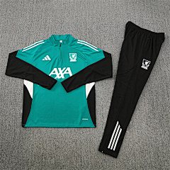 2025-26 Liverpool Green Half-Drawn Training Jersey