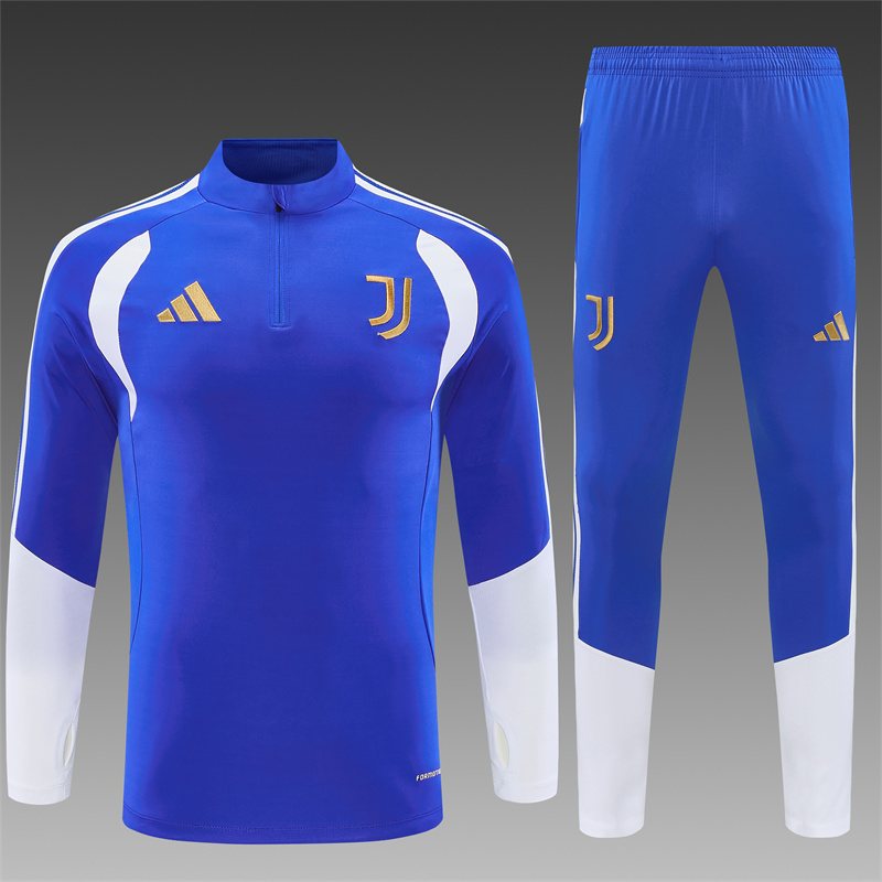 2026-27 Juventus Light Blue Half-Zip Long-Sleeve Training Kit