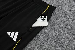 2025-26 Real Madrid Black Half-Pull Training Jersey