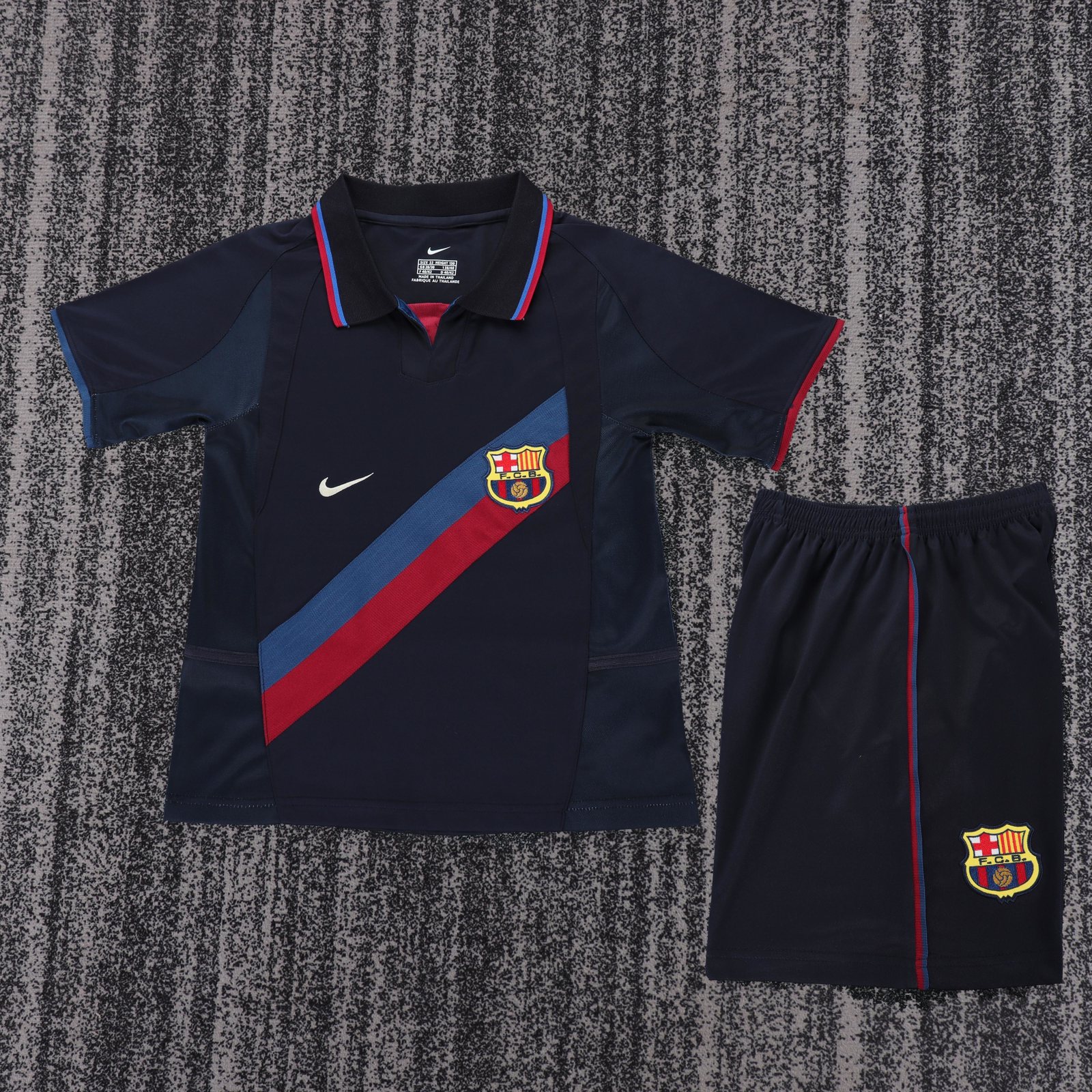 2002-03 Barcelona Second Away Retro Jersey - Kids
