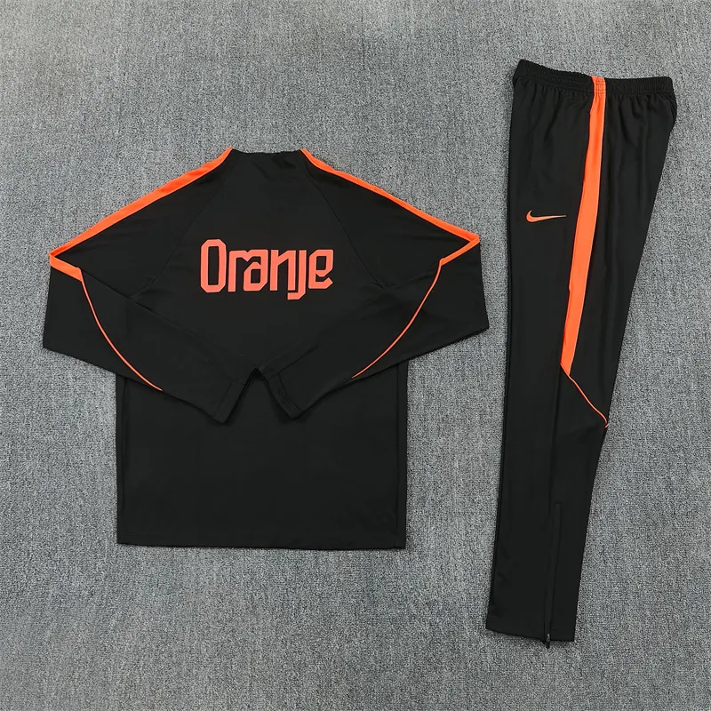 2026-27 Netherlands Royal Black Half-Zip Training Jersey