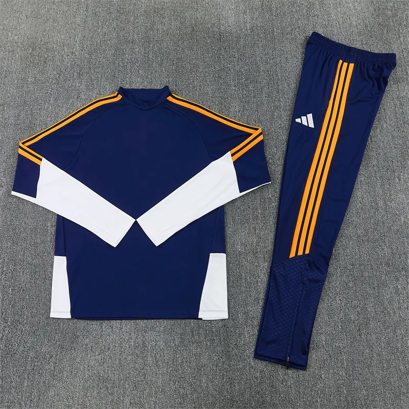 2026-27 Real Madrid Royal Blue Half-Zip Training Jersey