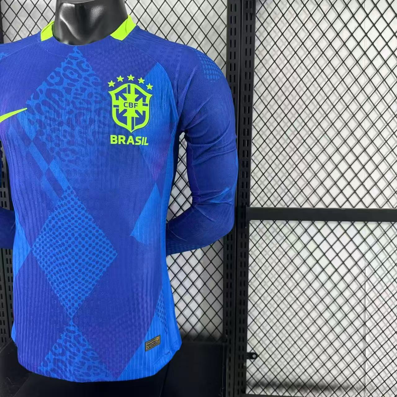 2025-26 Brazil Away Long-Sleeve Jersey – Player Version