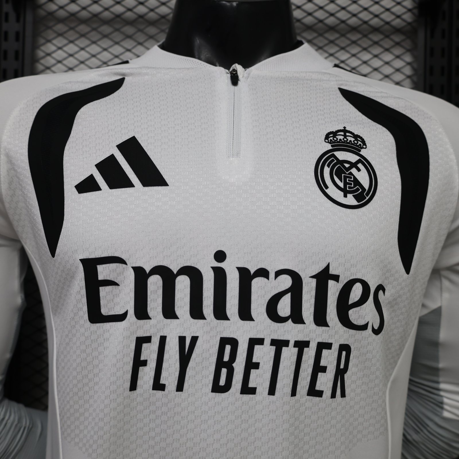 2026-27 Real Madrid Long-Sleeve Half-Zip Training Jersey – Player Version