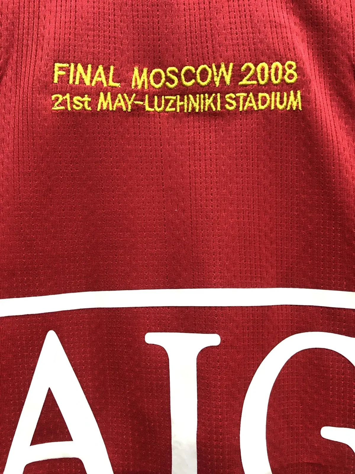 2007-08 Manchester United Home Retro Shirt - Champions League Edition