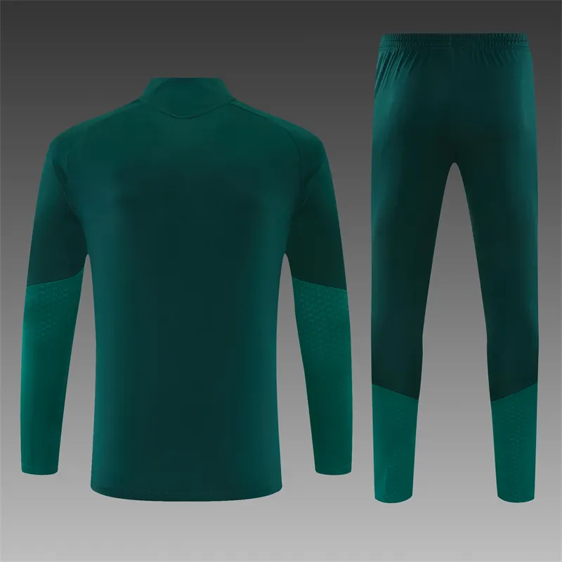 2026-27 Real Madrid Dark Green Half-Zip Training Jersey