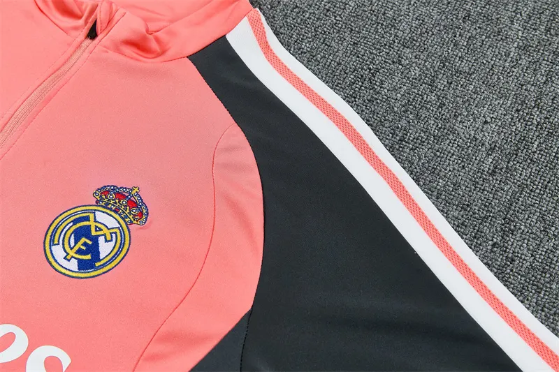 2026-27 Real Madrid Pink Half-Zip Training Jersey