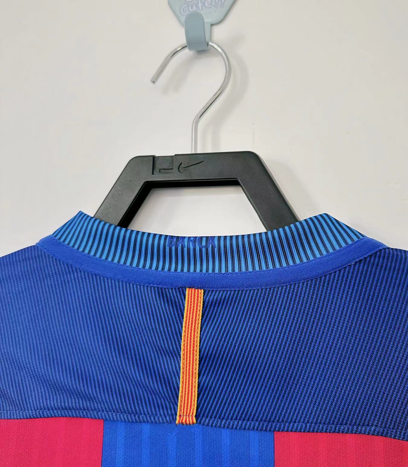 2016-17 Barcelona Home Long Sleeve Retro Jersey