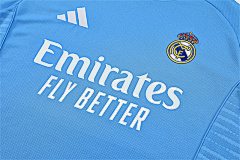 2025-26 Real Madrid light blue short-sleeved training jersey